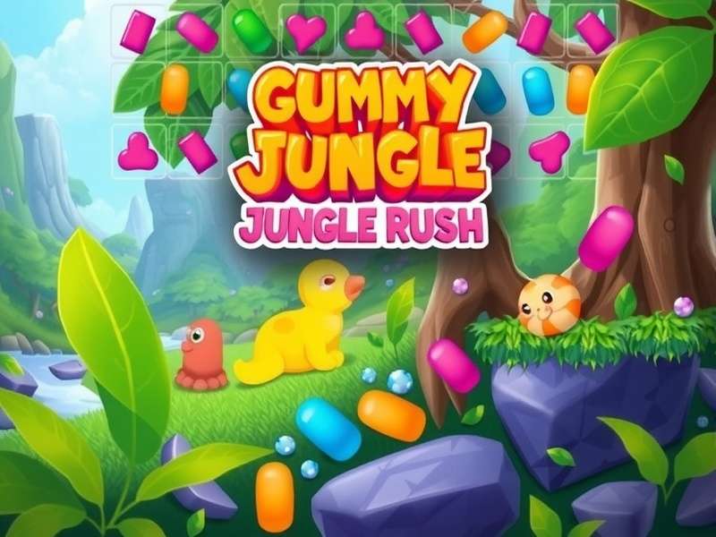 Gummy Candy Jungle Rush Gameplay